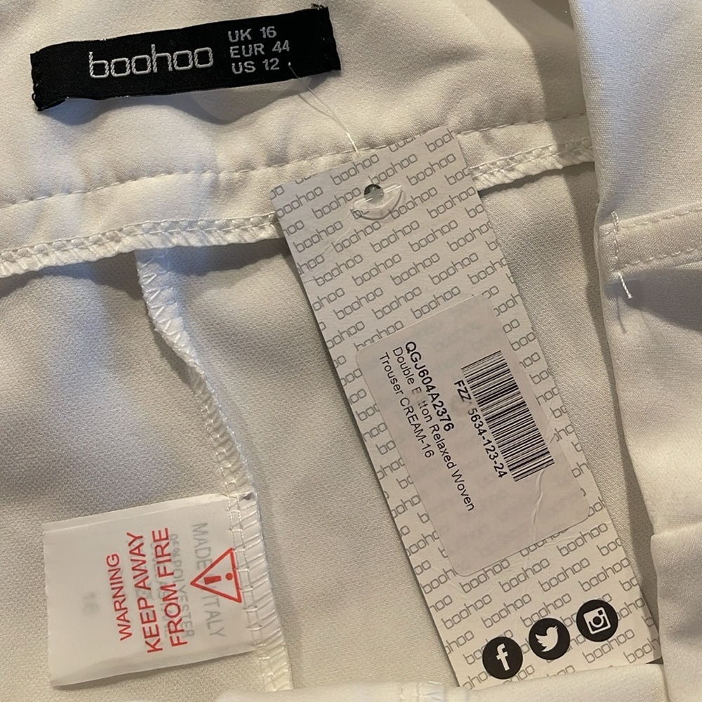 NWT women’s light cream trousers 16 - Picture 6 of 8